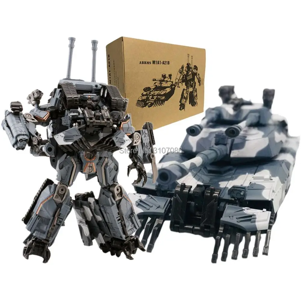 BaiCai Transformation G1 Brawl Leader Snow camouflage color M1A1-A21 Abrams Tank Model KO Action Figure Robot Toys
BaiCai Transformation G1 Brawl Leader Snow camouflage color M1A1-A21 Abrams Tank Model KO Action Figure Robot Toys