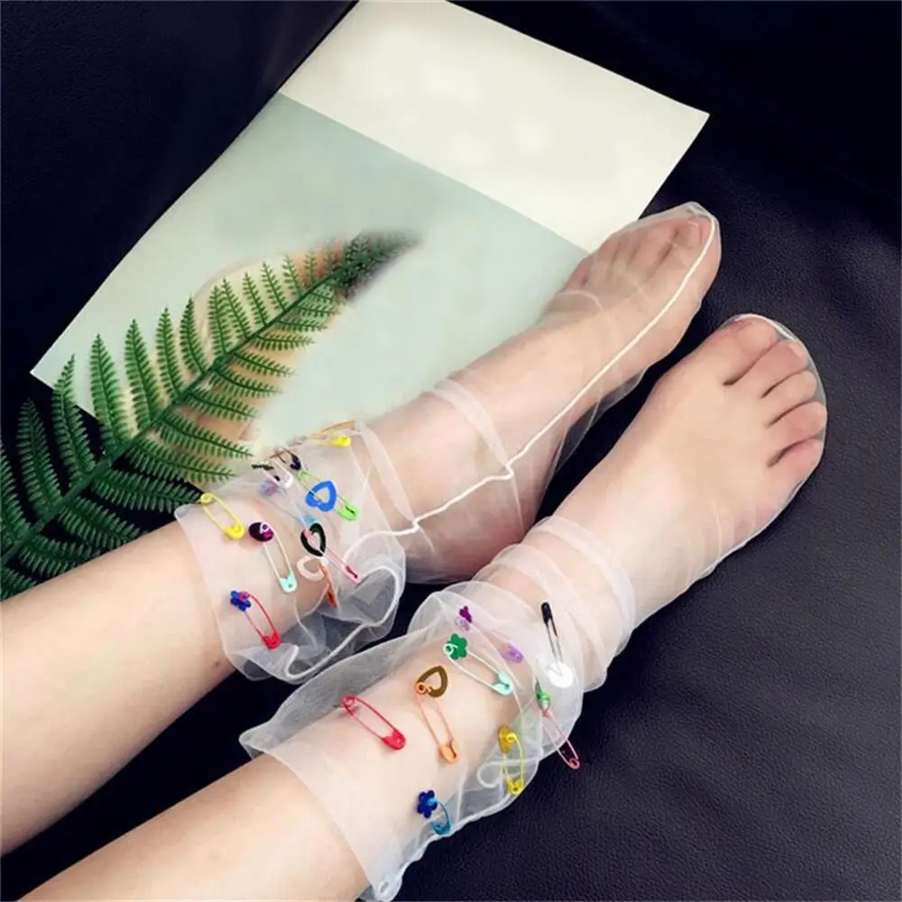 New Summer Sexy Ladies Transparent Socks Women Fashion Colorful Sequin Ultra-Thin Loose Chiffon Mesh Socks Breathable Sock
New Summer Sexy Ladies Transparent Socks Women Fashion Colorful Sequin Ultra-Thin Loose Chiffon Mesh Socks Breathable Sock