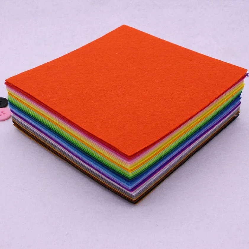 Square 40 Color Felt Cloth 1mm Hard Felt Fabric Polyester Fabrics Needlework Diy Needle Sewing Handmade Fieltro Feltro
Square 40 Color Felt Cloth 1mm Hard Felt Fabric Polyester Fabrics Needlework Diy Needle Sewing Handmade Fieltro Feltro