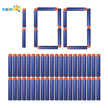 VICIVIYA 100Pcs Soft Air Hole Foam Refill Darts Toy Gun