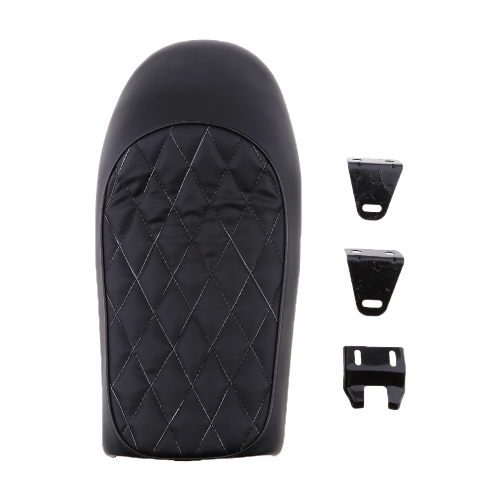 Universal Black Motorcycle Cafe Racer Seat Scrambler Vintage Hump Retro Seat For Honda Yamaha Suzuki Kawasaki Etc Leatherette Universal Black Motorcycle Cafe Racer Seat Scrambler Vintage Hump Retro Seat For Honda Yamaha Suzuki Kawasaki Etc Leatherette