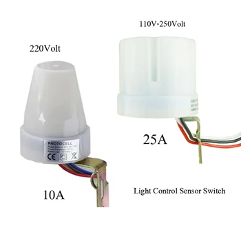 AC220-250V Automatic Auto On Day Off Street Light Switch 10A Night Light Control Sensor Switch25A High Quality
AC220-250V Automatic Auto On Day Off Street Light Switch 10A Night Light Control Sensor Switch25A High Quality