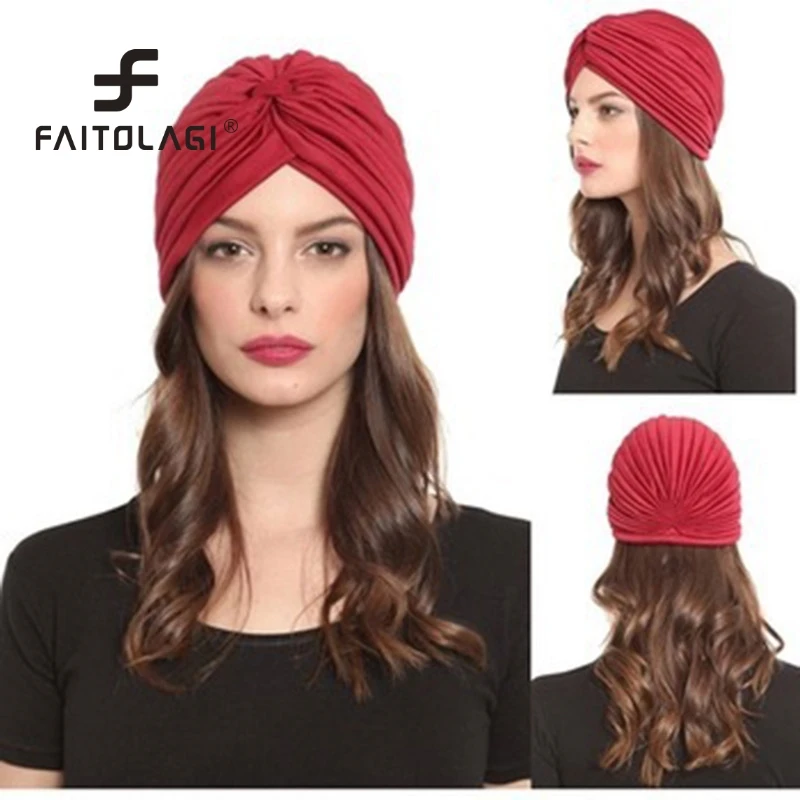 Indian Style Women Hats Pure Color Winter Autumn Hats Big Bow Twist Turban Head Wrap bonnet
Indian Style Women Hats Pure Color Winter Autumn Hats Big Bow Twist Turban Head Wrap bonnet