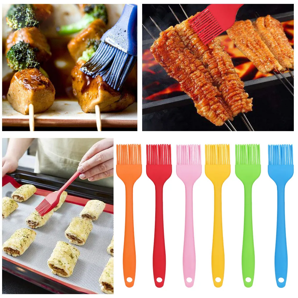 Cooking Silicone Pastry Brush BBQ Baking Bakeware Bread Oil Cream Basting Tools Kitchen Accessories Gadgets L*5 | Дом и сад