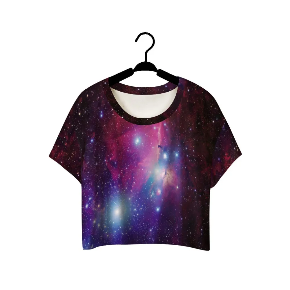 Hot Sale 3D printed galaxy space personality Umbilical cord sexy 2015 new women's summer style Crop Top casual tees beach wear
Hot Sale 3D printed galaxy space personality Umbilical cord sexy 2015 new women's summer style Crop Top casual tees beach wear