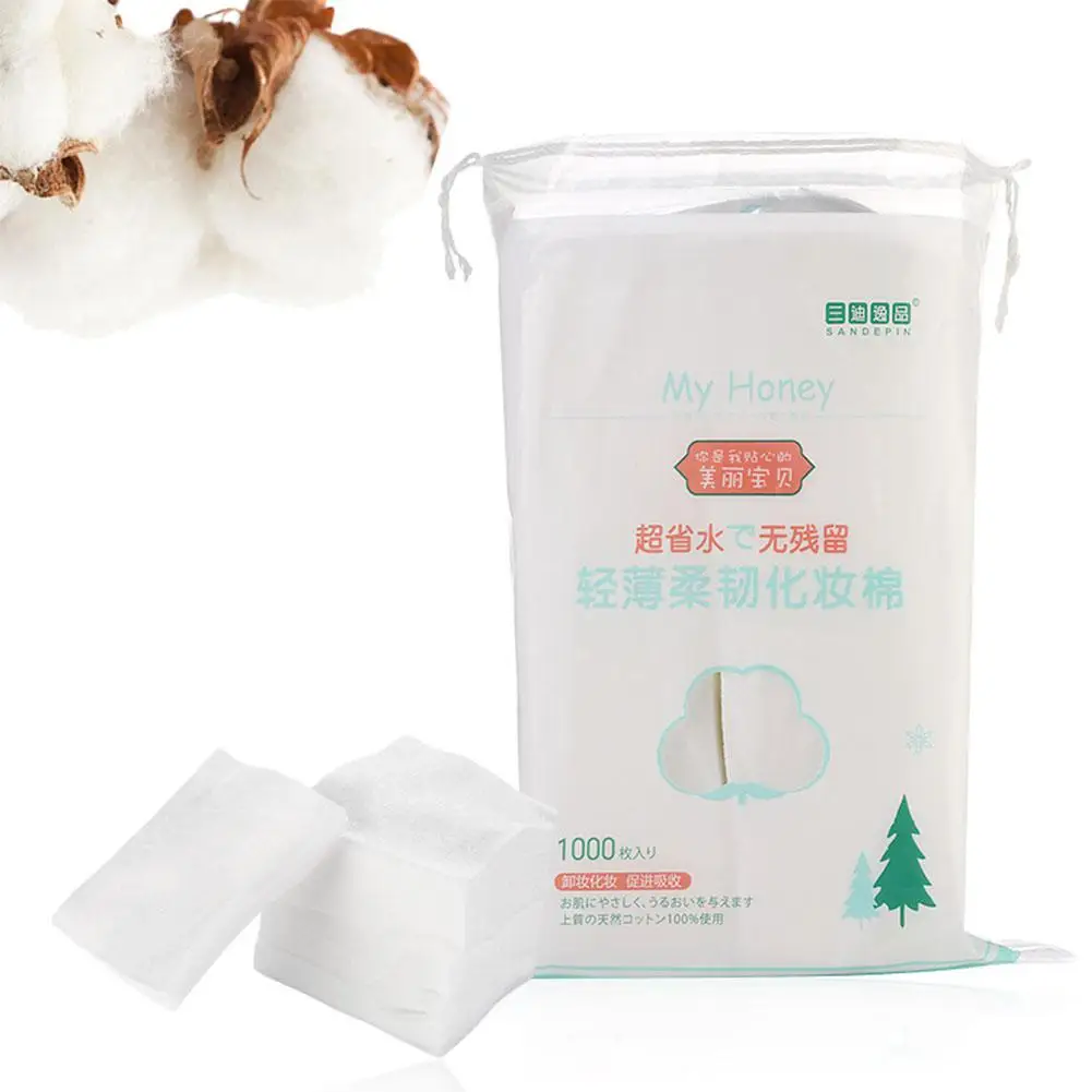 1000 Pcs/bag Comfortable Face Clean Paper Thin Cotton Pads Makeup Remover Facial Makeup Cotton
1000 Pcs/bag Comfortable Face Clean Paper Thin Cotton Pads Makeup Remover Facial Makeup Cotton