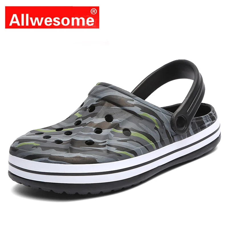 Allwesome Croc Shoes Men Jelly Beach Sandals Summer Slip on Garden Eva Clogs Outdoor Camouflage Casual Sandals Zapatillas
Allwesome Croc Shoes Men Jelly Beach Sandals Summer Slip on Garden Eva Clogs Outdoor Camouflage Casual Sandals Zapatillas