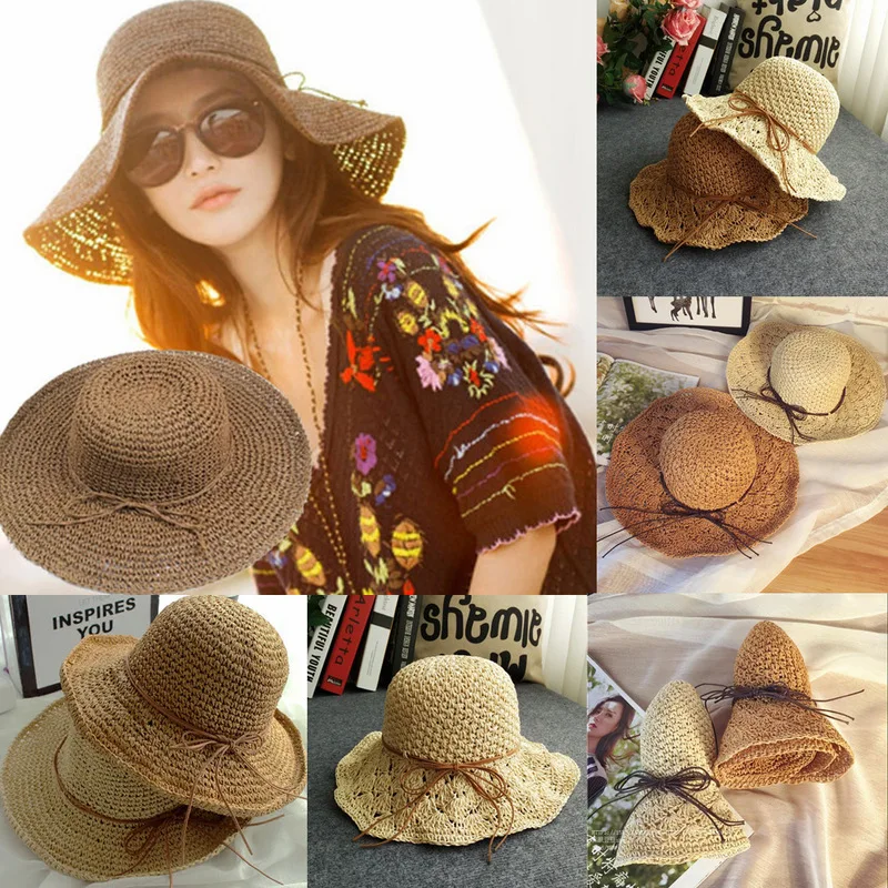 2019 Women Straw Hat Summer Handmade Crochet Ladies Straw Hat Summer Hollow Sun Cap Can Be Folded Beach Hat 56-58 cm SA-95
2019 Women Straw Hat Summer Handmade Crochet Ladies Straw Hat Summer Hollow Sun Cap Can Be Folded Beach Hat 56-58 cm SA-95