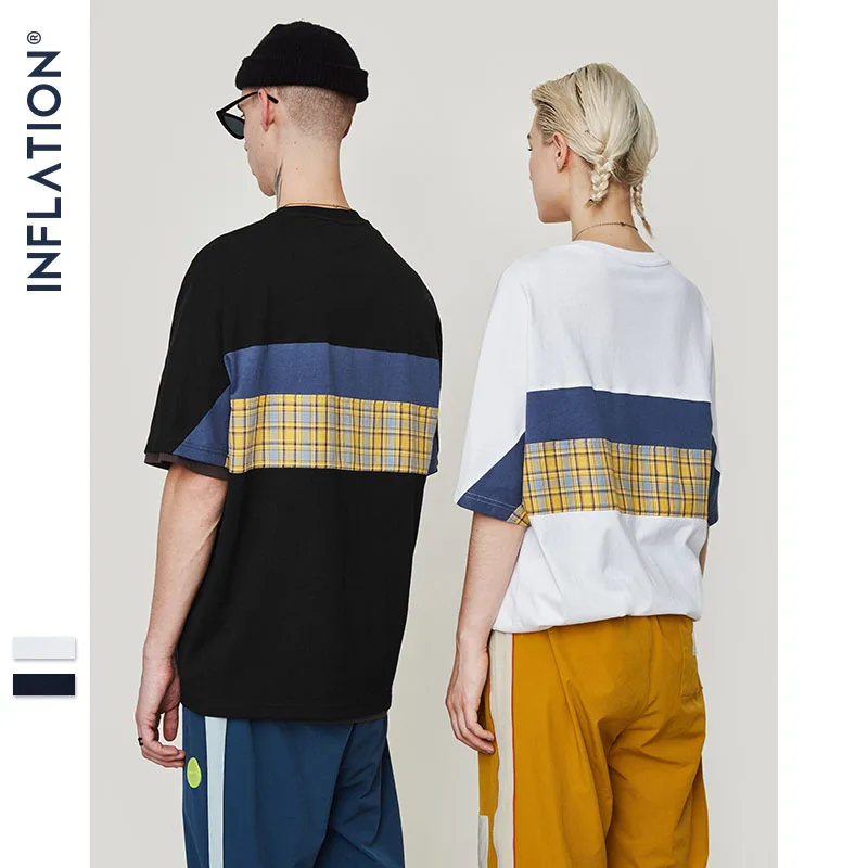INFLATION Oversize T Shirt Men Spliced Color Tshirt Loose Letter Printed Men's T-shirt Couple Tee Casual Short Sleve Tee 91105S
INFLATION Oversize T Shirt Men Spliced Color Tshirt Loose Letter Printed Men's T-shirt Couple Tee Casual Short Sleve Tee 91105S