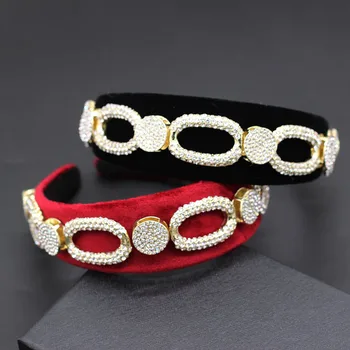 Oval rhinestone metal simple headband New fashion simple oval rhinestone geometric multicolor headband 863
Oval rhinestone metal simple headband New fashion simple oval rhinestone geometric multicolor headband 863