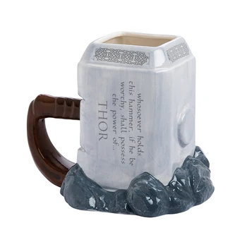 New 20oz Marvel Thor Coffee Mugs Ceramic Hammer Shaped Cups and Mugs Large Capacity Mark Creative Drinkware Gifts for Friends
New 20oz Marvel Thor Coffee Mugs Ceramic Hammer Shaped Cups and Mugs Large Capacity Mark Creative Drinkware Gifts for Friends