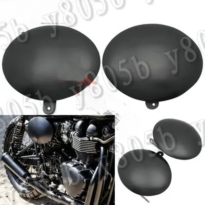 Черная металлическая боковая крышка аккумулятора для мотоцикла Triumph BONNEVILLE /SE T100