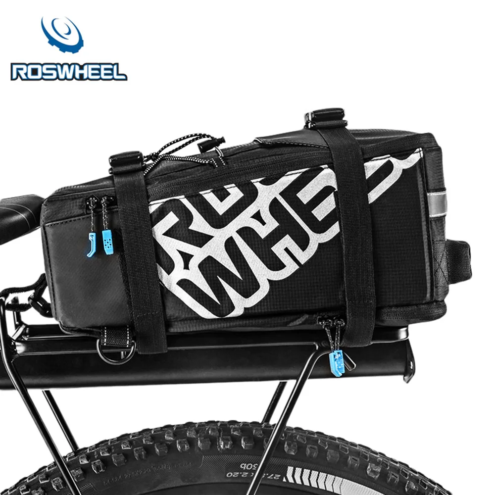 ROSWHEEL 5L Nylon Waterproof Mountain Bike Road Bicycle Bag Cycling Rear Rack Tail Seat Pannier Cycling Back Seat Bag Bike Bag
ROSWHEEL 5L Nylon Waterproof Mountain Bike Road Bicycle Bag Cycling Rear Rack Tail Seat Pannier Cycling Back Seat Bag Bike Bag