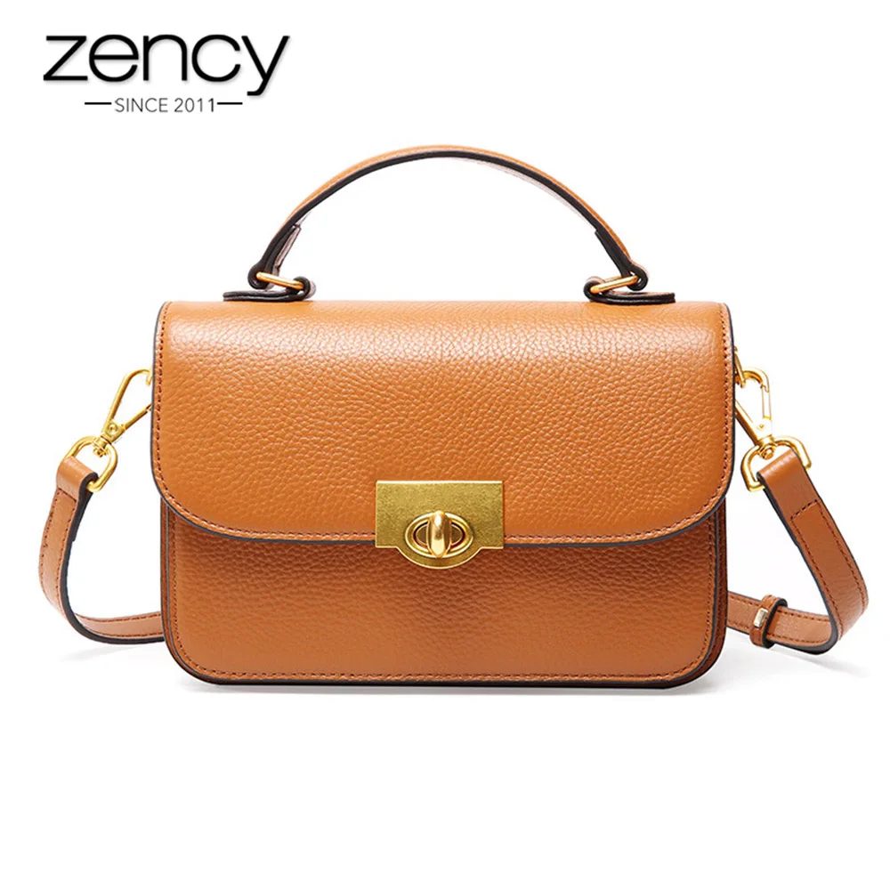 Zency 100% Cowhide Leather Handbag Fashion Women Shoulder Bag Elegant Small Flap Black Brown Lady Crossbody Purse Tote
Zency 100% Cowhide Leather Handbag Fashion Women Shoulder Bag Elegant Small Flap Black Brown Lady Crossbody Purse Tote