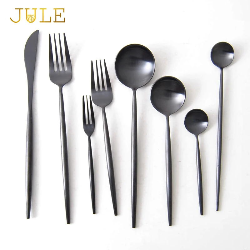 Japan Style Black Tableware Cutlery Set Knife S poon Fork Dinner Sets 18/8 Stainless Steel Sushi Black Restaurant Dinnerware Set
Japan Style Black Tableware Cutlery Set Knife S poon Fork Dinner Sets 18/8 Stainless Steel Sushi Black Restaurant Dinnerware Set