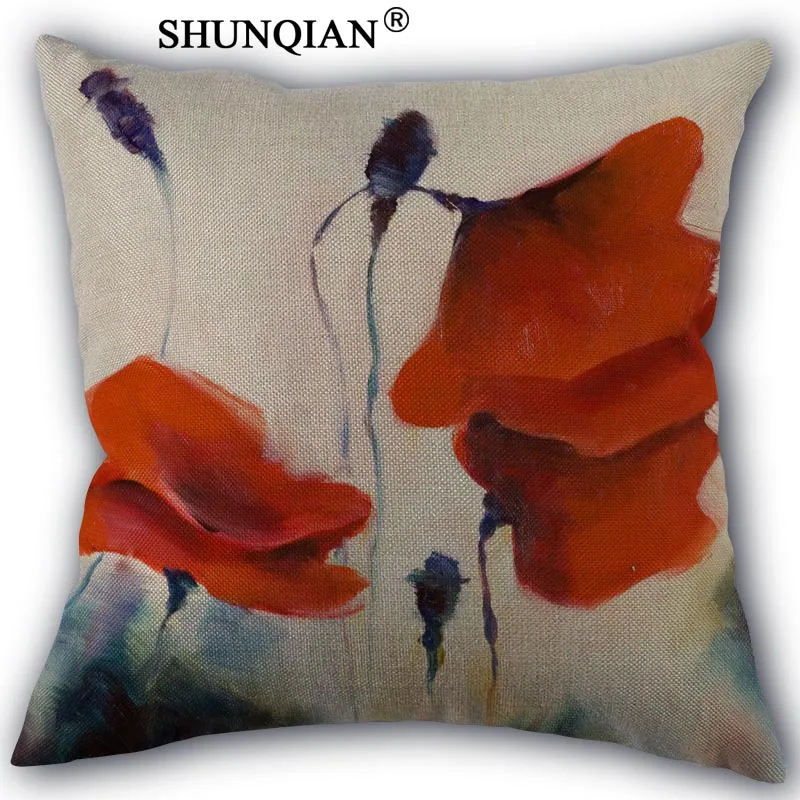 poppy Pillowcase Cotton Linen Square Zippered Pillow Cover Unique Design Customize Your Picture 45x45cm one side
poppy Pillowcase Cotton Linen Square Zippered Pillow Cover Unique Design Customize Your Picture 45x45cm one side