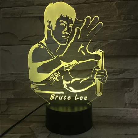 Bruce Lee Nunchakus Figure Usb 3d Led Night Light 7 Color Changing Boys Child Kids Baby Gifts Chinese Kung Fu Desk Lamp Bedroom
Bruce Lee Nunchakus Figure Usb 3d Led Night Light 7 Color Changing Boys Child Kids Baby Gifts Chinese Kung Fu Desk Lamp Bedroom