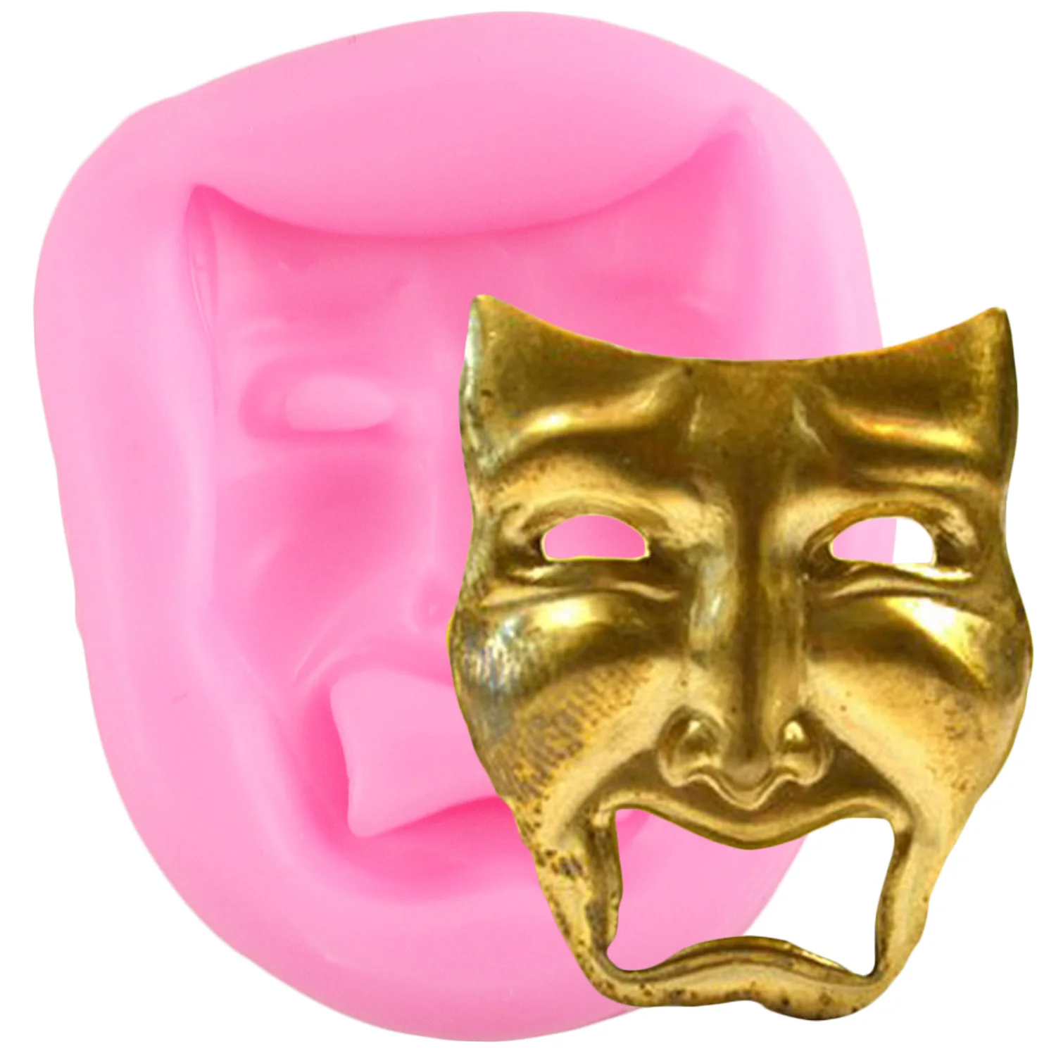 3D Comedy Mask Silicone Mold DIY Cake Decorating Tools Polymer Clay Molds Cupcake Baking Fondant Chocolate Candy Craft Moulds
3D Comedy Mask Silicone Mold DIY Cake Decorating Tools Polymer Clay Molds Cupcake Baking Fondant Chocolate Candy Craft Moulds