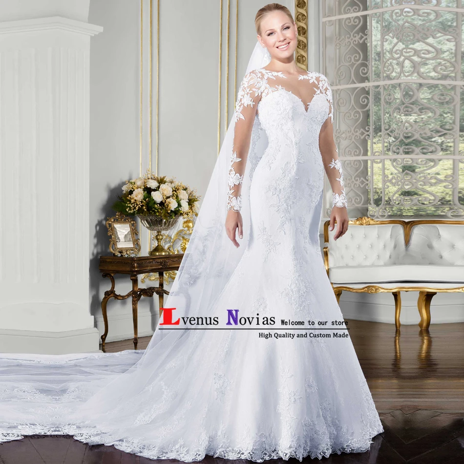 vestido branco Cheap Lace Mermaid Wedding Dresses 2018 Sexy O-Neck Long Sleeve Wedding Dress China Bridal Gown robe de mariee
vestido branco Cheap Lace Mermaid Wedding Dresses 2018 Sexy O-Neck Long Sleeve Wedding Dress China Bridal Gown robe de mariee
