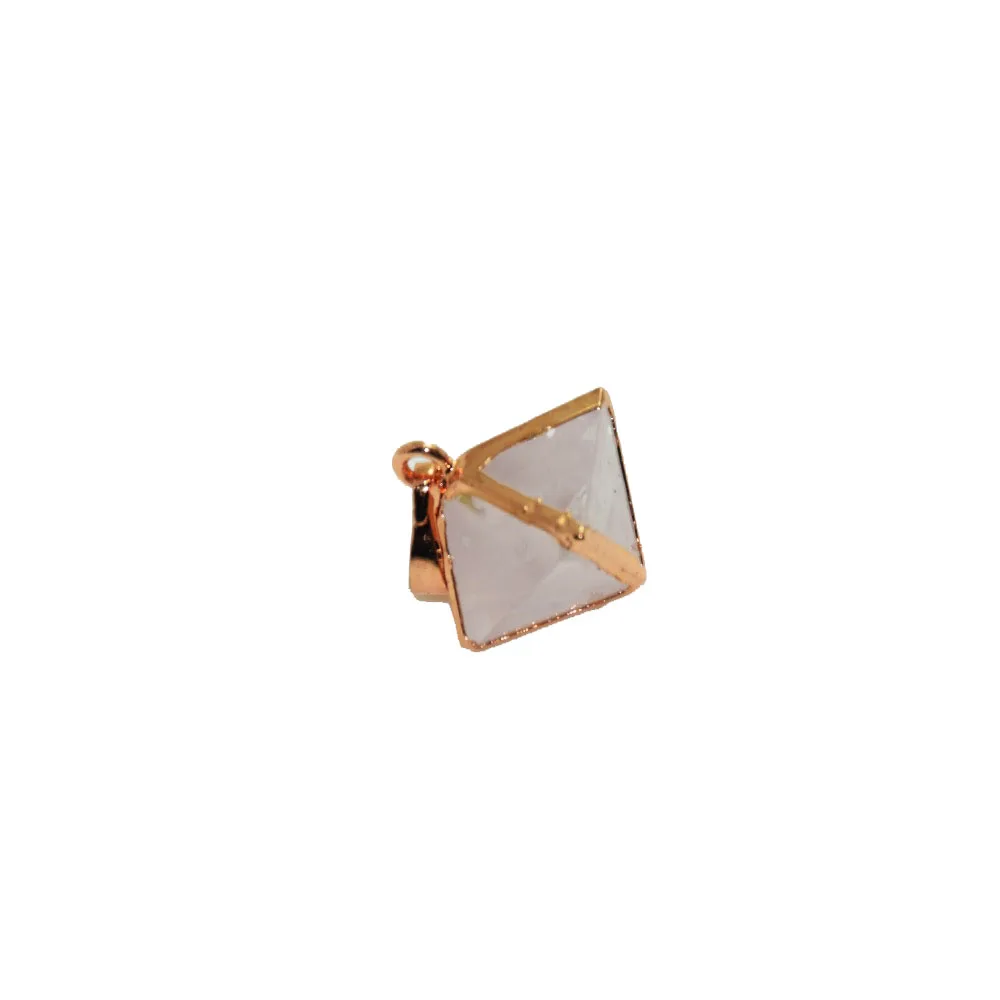 5pc Rose Gold Bezel Faceted rhombus natural rose crystal quartz point square pendant tetrahedron gem stone lovely pendant
5pc Rose Gold Bezel Faceted rhombus natural rose crystal quartz point square pendant tetrahedron gem stone lovely pendant