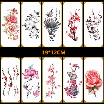 10sheet/set Temporary Tatoo Sexy Flower Tattoo for Arm Chest Sleeve Tattoo Waterproof 3D Fake Tattoo Tatouage Temporaire Femme
10sheet/set Temporary Tatoo Sexy Flower Tattoo for Arm Chest Sleeve Tattoo Waterproof 3D Fake Tattoo Tatouage Temporaire Femme