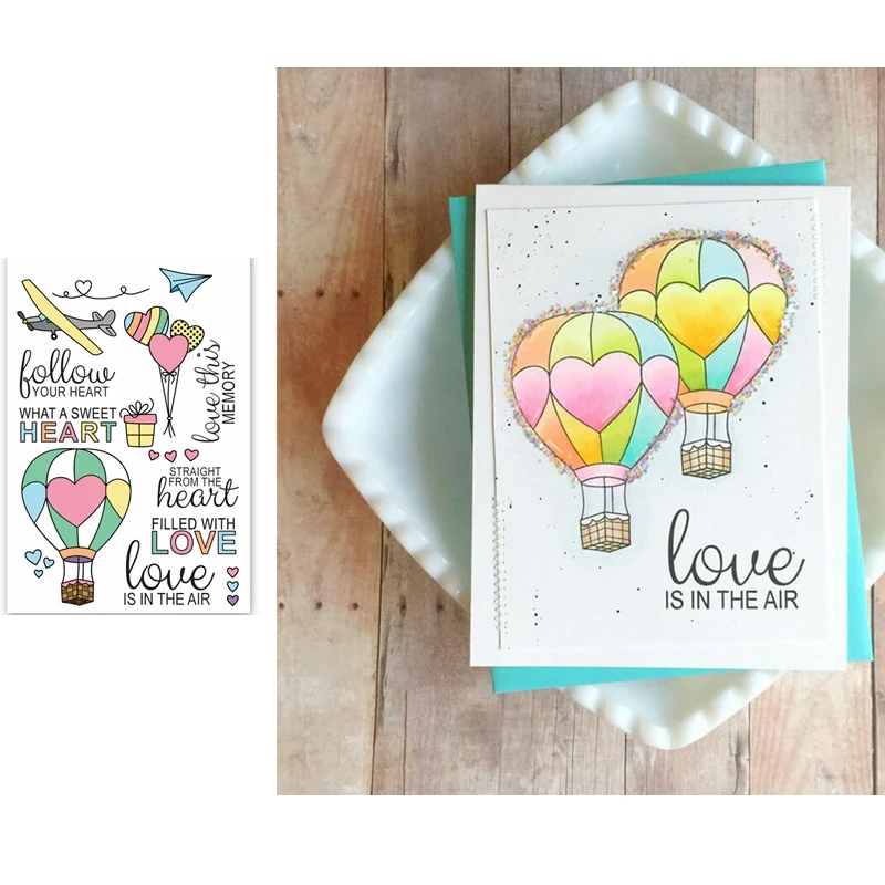Love Hot Air Balloon Clear Silicone Stamp Transparent Crafts Card Album Embossing DIY Template New Stramp 2019
Love Hot Air Balloon Clear Silicone Stamp Transparent Crafts Card Album Embossing DIY Template New Stramp 2019