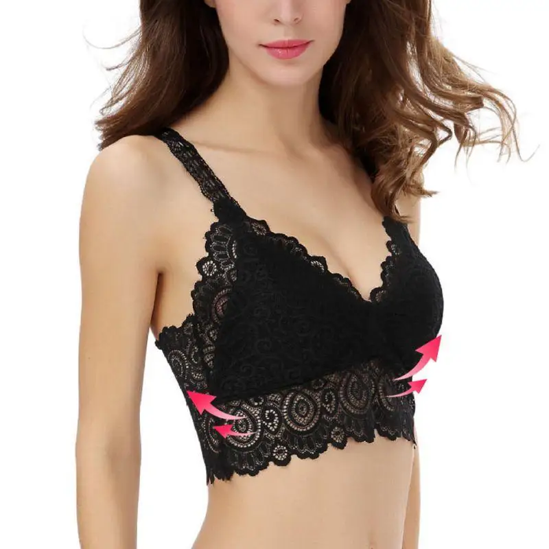 MINHIN Women New Sexy Lace Crochet Tank Tops Bra Bustier Crop Top Floral Padded V-Neck Hollow Camisole Vest Bra Casual Tops
MINHIN Women New Sexy Lace Crochet Tank Tops Bra Bustier Crop Top Floral Padded V-Neck Hollow Camisole Vest Bra Casual Tops