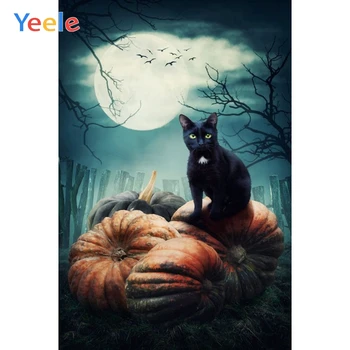 Yeele Happy Halloween Party Photography Background Cat Pumpkin Moon Photographic Backdrop Forest Photocall For Photo Studio 
Yeele Happy Halloween Party Photography Background Cat Pumpkin Moon Photographic Backdrop Forest Photocall For Photo Studio