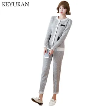 2019 New Winter Fashion Plaid Sweater 2 Two Piece Set Women Casual Single Breasted Knitting Cardigans sweater Bodycon pants Suit
2019 New Winter Fashion Plaid Sweater 2 Two Piece Set Women Casual Single Breasted Knitting Cardigans sweater Bodycon pants Suit