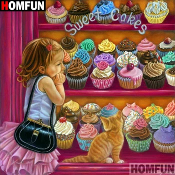 HOMFUN Full Square/Round Drill 5D DIY Diamond Painting "Girl cake" Embroidery Cross Stitch 5D Home Decor A07210
HOMFUN Full Square/Round Drill 5D DIY Diamond Painting "Girl cake" Embroidery Cross Stitch 5D Home Decor A07210
