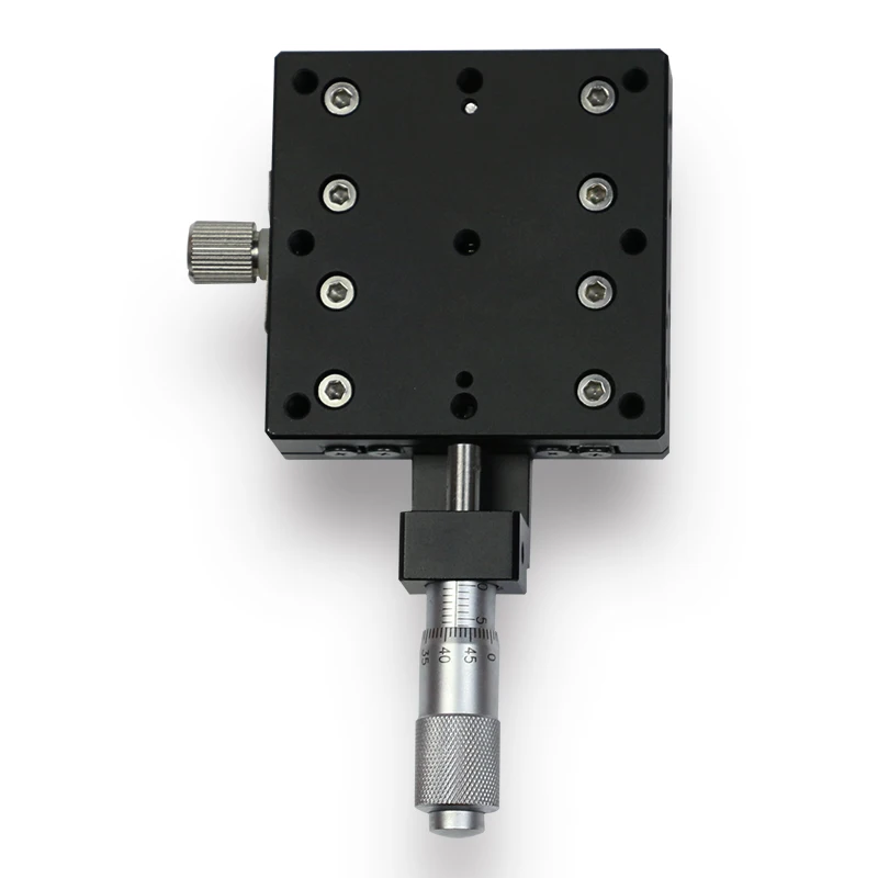 High Precision 60*60mm X Axis Manual Displacement Trimming Platform Cross Roller Guide Way Linear Stage Sliding Table LX60-C
High Precision 60*60mm X Axis Manual Displacement Trimming Platform Cross Roller Guide Way Linear Stage Sliding Table LX60-C
