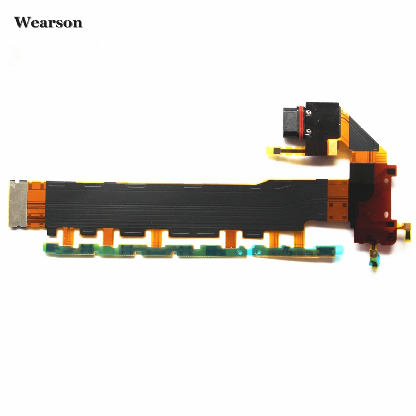 For Sony Xperia Z4 Z3+Dual E6533 USB Port Board Power Button Volume Control Camera Key Flex Cable FPC Tested High Quality (2)