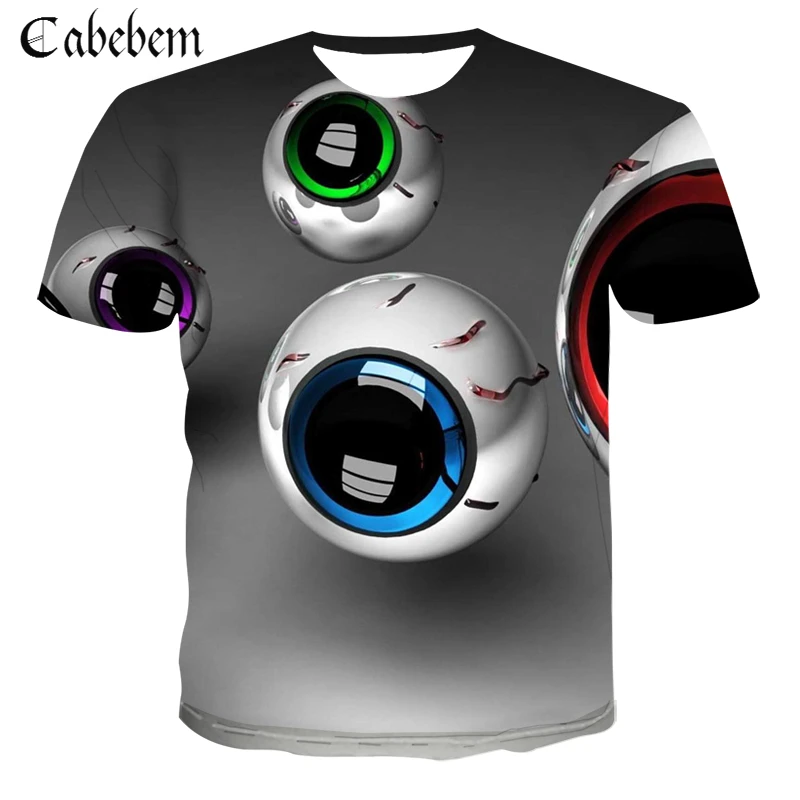 Personality design T-shirt ball eye design Tshirt 3D printing T-shirts men casual short sleeve Tee shirt street clothing tees
Personality design T-shirt ball eye design Tshirt 3D printing T-shirts men casual short sleeve Tee shirt street clothing tees