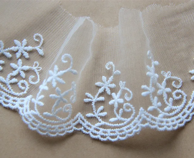 6cm Wide White Lace Trim Fine Gauze Embroidery Lace DIY Garment Accessories Free Shipping
6cm Wide White Lace Trim Fine Gauze Embroidery Lace DIY Garment Accessories Free Shipping