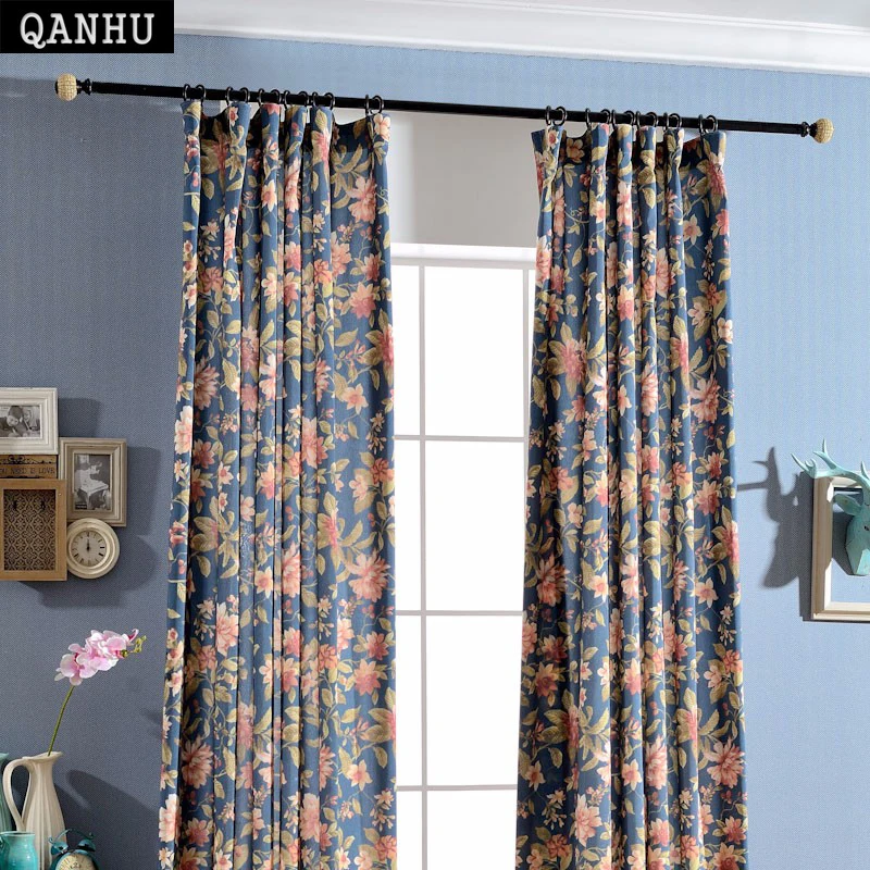 QANHU Vintage print Rural Style Blackout Curtains for Bedroom Polyester Cotton Comfortable Curtains Set for the Living Room
QANHU Vintage print Rural Style Blackout Curtains for Bedroom Polyester Cotton Comfortable Curtains Set for the Living Room