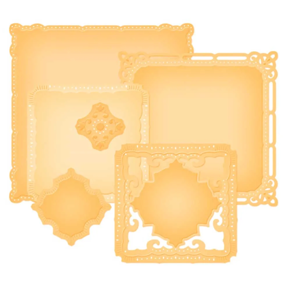 Metal Cutting Dies Lace Square Pierced Frame Sets Embossing dies Stencils for Scrapbooking Album Cards Making Dies Cut New 2019
Metal Cutting Dies Lace Square Pierced Frame Sets Embossing dies Stencils for Scrapbooking Album Cards Making Dies Cut New 2019