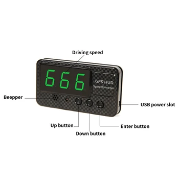 Vehicles Car GPS Speedometer Universal HUD Heads Up Digital Display MPH KM/H Over-speed Alarm Interior Accessory
Vehicles Car GPS Speedometer Universal HUD Heads Up Digital Display MPH KM/H Over-speed Alarm Interior Accessory