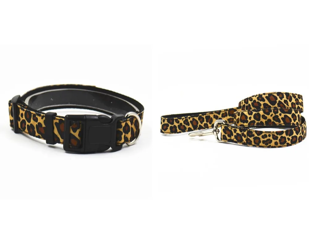 Fashion wild nature leopard series pet dog collars pet products nylon material S L pet collar leash Wholesale pet supplies
Fashion wild nature leopard series pet dog collars pet products nylon material S L pet collar leash Wholesale pet supplies