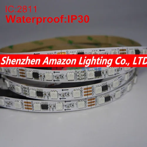 LED Lighting Strip 5M DC12V WS2811 5050 fita de led luz Addressable Waterproof IP30 WS2811 Dream Color led pixel strip
LED Lighting Strip 5M DC12V WS2811 5050 fita de led luz Addressable Waterproof IP30 WS2811 Dream Color led pixel strip