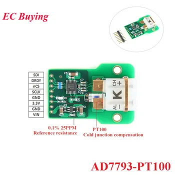 PT100 Temperature Measurement Detection Module AD7793 High Precision K Thermocouple Acquisition Module PCB Board SPI Interface
PT100 Temperature Measurement Detection Module AD7793 High Precision K Thermocouple Acquisition Module PCB Board SPI Interface