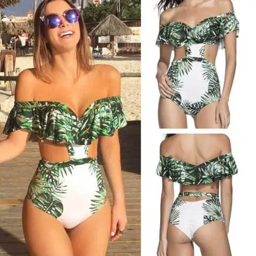 Top Selling Women Bikini Set High Waist Swimsuit Push Up Padded Bathing Suit Off Shoulder Floral Swimwear Bandage Beachwear 2018
Top Selling Women Bikini Set High Waist Swimsuit Push Up Padded Bathing Suit Off Shoulder Floral Swimwear Bandage Beachwear 2018