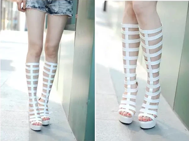 Fashionable hollow out 15 cm high thin handsome buckle short boots with waterproof boots naked party summer boots
Fashionable hollow out 15 cm high thin handsome buckle short boots with waterproof boots naked party summer boots