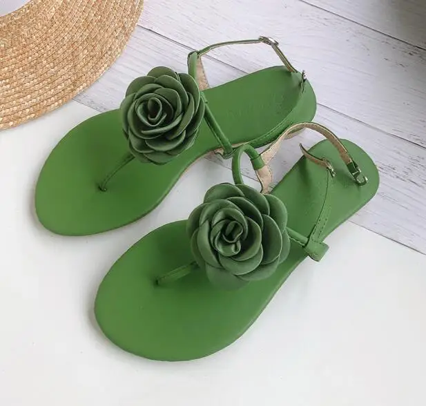 BONJEAN Newest Flower Decorations Flat Sandal for Woman Sexy Thong Sandals Summer Ankle Strap Gladiator Shoes Beach Wearing Shoe
BONJEAN Newest Flower Decorations Flat Sandal for Woman Sexy Thong Sandals Summer Ankle Strap Gladiator Shoes Beach Wearing Shoe