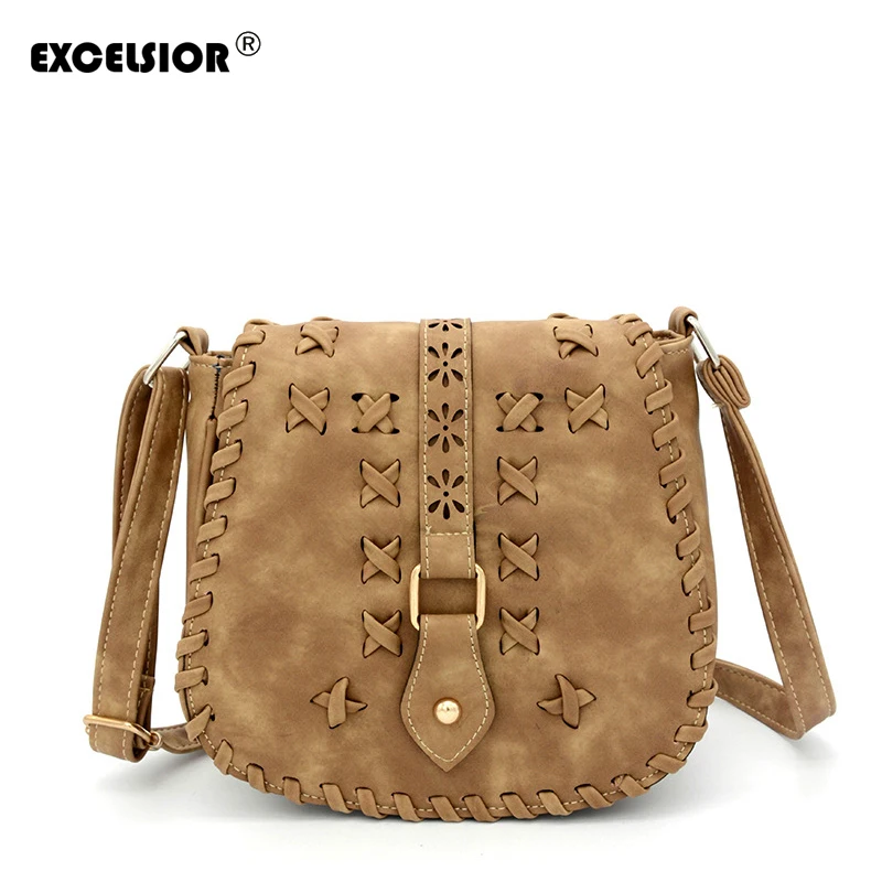 EXCELSIOR New Women's Bags Vintage Crossbody Bags Flap Fashion PU Leather Shoulder Bags Adjustable Strap Handbag Stylish Hollow
EXCELSIOR New Women's Bags Vintage Crossbody Bags Flap Fashion PU Leather Shoulder Bags Adjustable Strap Handbag Stylish Hollow