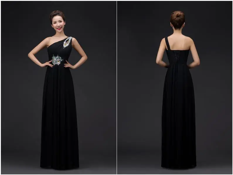 DongCMY 2017 new long design Evening dress party one shoulder vestido longo Lace-up plus size formal CG002 20