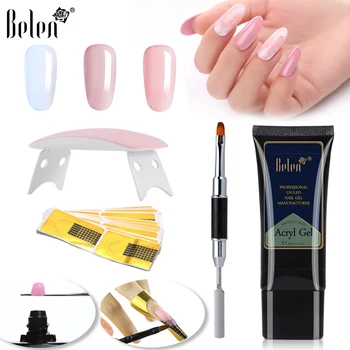Belen 30ml Poly Nail Kits Nail Acrylic Set Pink White Clear Crystal UV LED Builder Gel Tips Quick Extension Gel Nail Art Kit
Belen 30ml Poly Nail Kits Nail Acrylic Set Pink White Clear Crystal UV LED Builder Gel Tips Quick Extension Gel Nail Art Kit