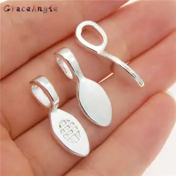 GraceAngie 10-20pcs Bright Silver Color Alloy Glue On Bail Charm Small Spade Pendant Finding Bracelet Necklace Jewelry Making
GraceAngie 10-20pcs Bright Silver Color Alloy Glue On Bail Charm Small Spade Pendant Finding Bracelet Necklace Jewelry Making