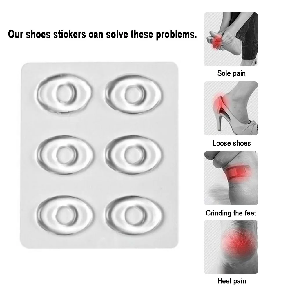 6pcs Gel Shoes Stickers Soft Silicone Pads Relief Pain Blisters Bunions Corns Calluses Friction Pressure Spots Heel Pain
6pcs Gel Shoes Stickers Soft Silicone Pads Relief Pain Blisters Bunions Corns Calluses Friction Pressure Spots Heel Pain