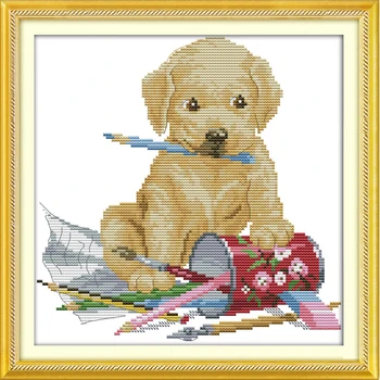 Everlasting Love The Dog Painting Ecological Cotton Chinese Cross Stitch Kits 14CT 11CT Stamped Printed DIY Wedding Decoration
Everlasting Love The Dog Painting Ecological Cotton Chinese Cross Stitch Kits 14CT 11CT Stamped Printed DIY Wedding Decoration