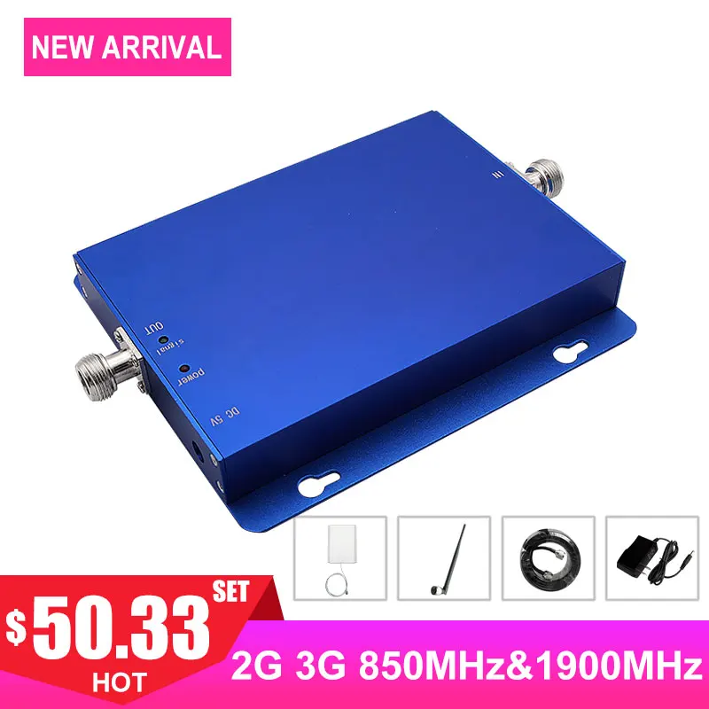 Dual Band 1900MHz Cellular Signal Booster 2G 3G 4G Band2 Band5 850MHz CDMA PCS FDD Internet Cellphone Network Signal Amplifier -
Dual Band 1900MHz Cellular Signal Booster 2G 3G 4G Band2 Band5 850MHz CDMA PCS FDD Internet Cellphone Network Signal Amplifier -